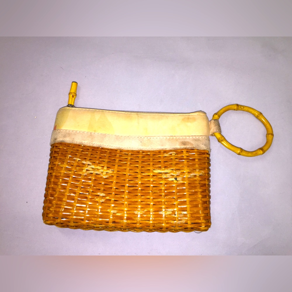 Bamboo Clutch Wristlet